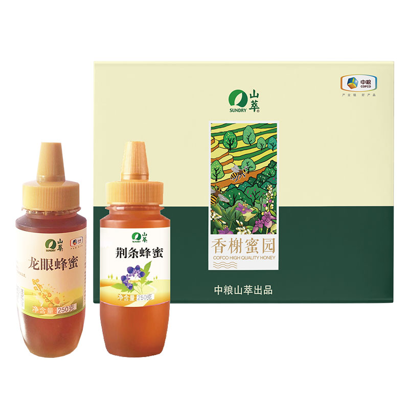 中粮“山萃香榭蜜园”蜂蜜礼盒500g 