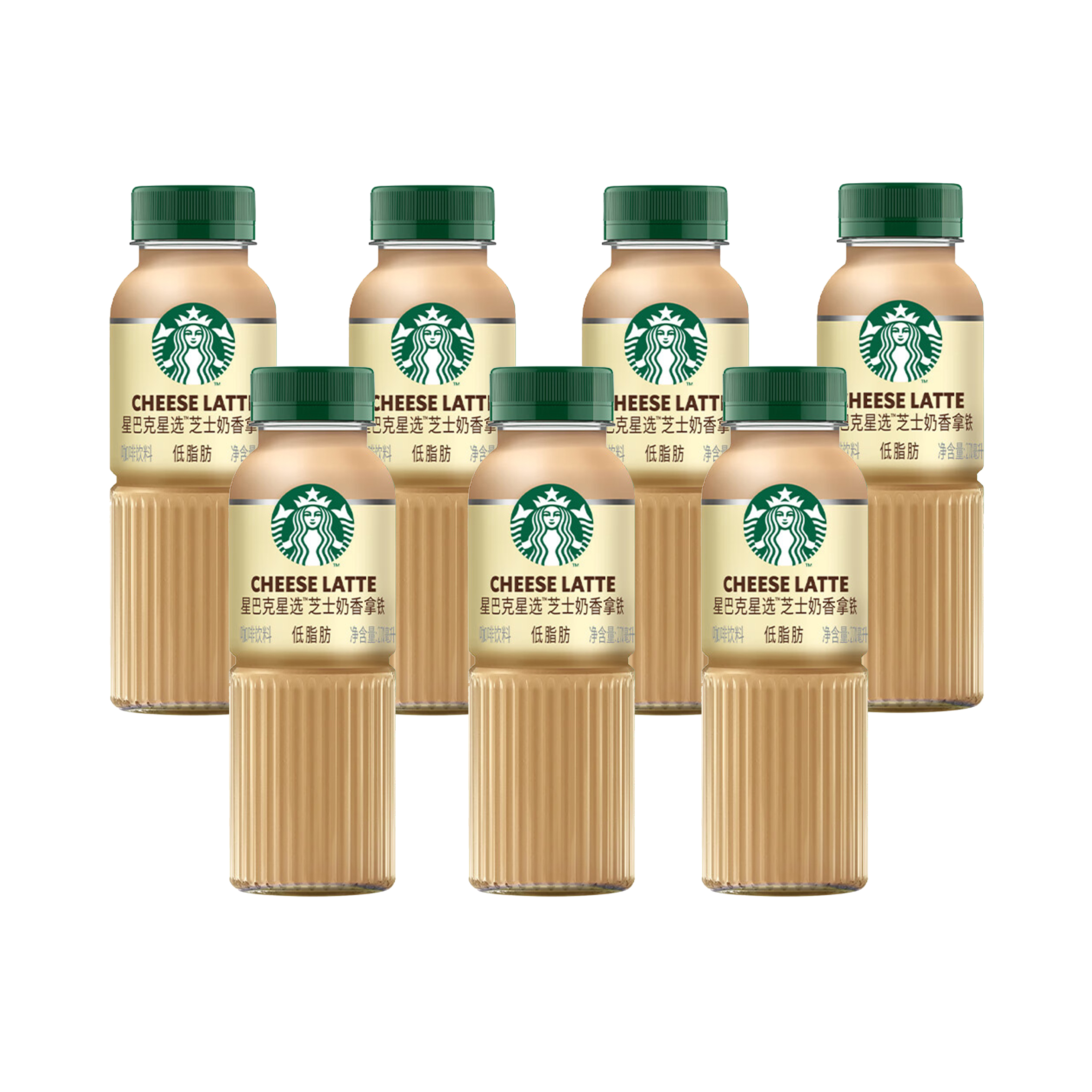 星巴克星选咖啡饮料270ml瓶装（7瓶装）芝士奶香味