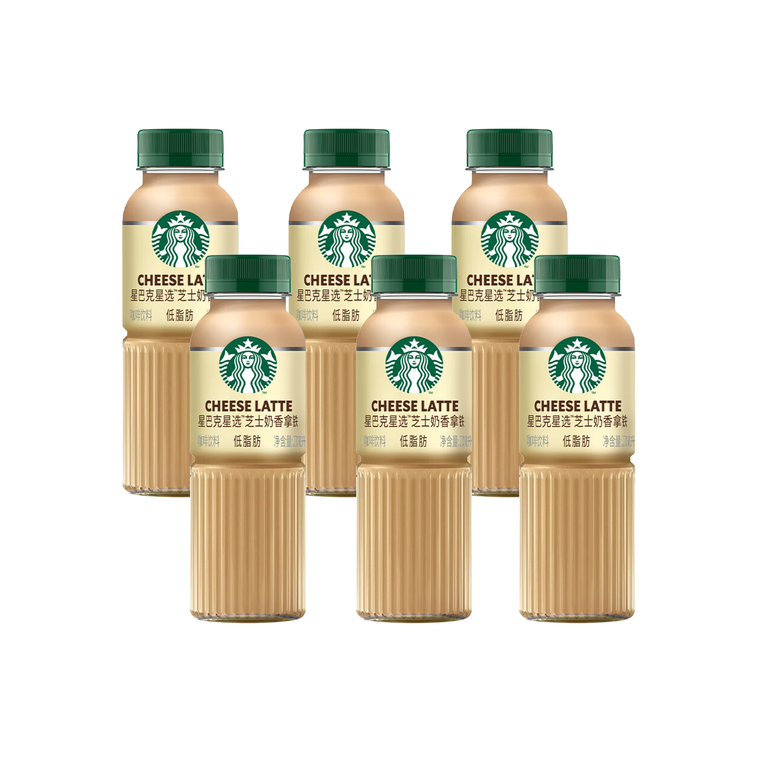 星巴克星选咖啡饮料270ml瓶装（6瓶装）芝士奶香味
